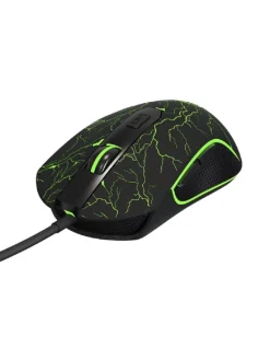 Qware Gaming Maus – Eugene Modell mit 6 programmierbaren Tasten in Schwarz