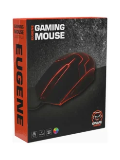 Qware Gaming Maus – Eugene Modell mit 6 programmierbaren Tasten in Schwarz