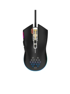 Qware Gaming Maus Tampa – Kabelgebundene Maus mit 8 Tasten & in Schwarz