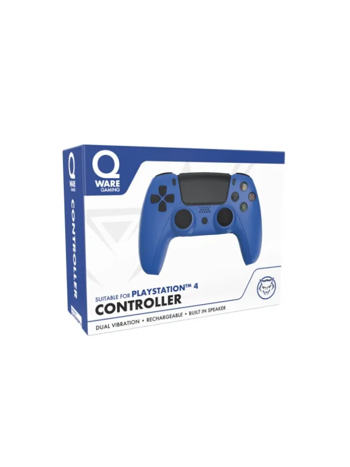 Qware Wireless Controller kompatibel mit PlayStation 4 in Blau