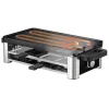 Raclette ''For 8'' in Silber/ Schwarz - (B)44 x (H)13,2 x (T)24 cm