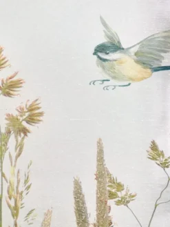 Raffrollo in weiß-bunt