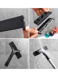 Rasierer für Rücken und Körper in Schwarz/ Silber - (L)54 cm