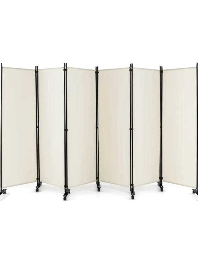Raumteiler 6 tlg. 172cm in Beige