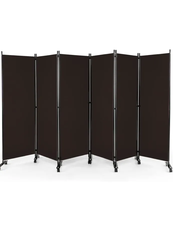 Raumteiler 6 tlg. 172cm in Braun