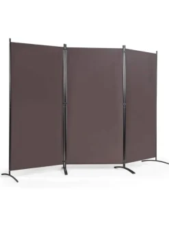 Raumteiler 3 tlg. in Braun