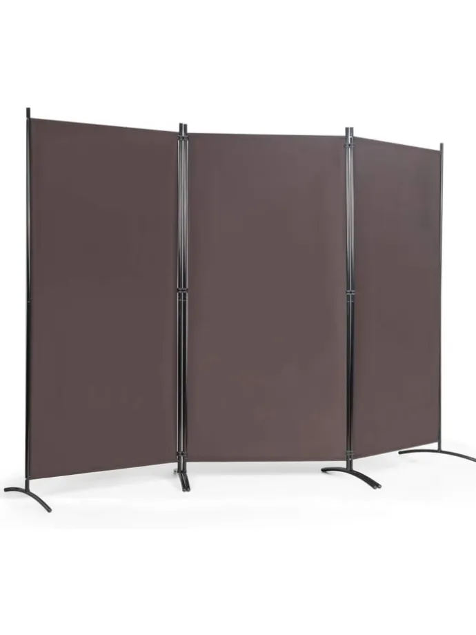 Raumteiler 3 tlg. in Braun