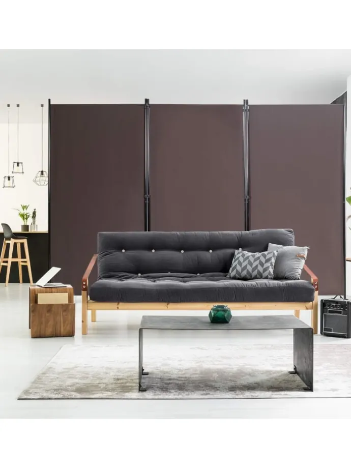 Raumteiler 3 tlg. in Braun