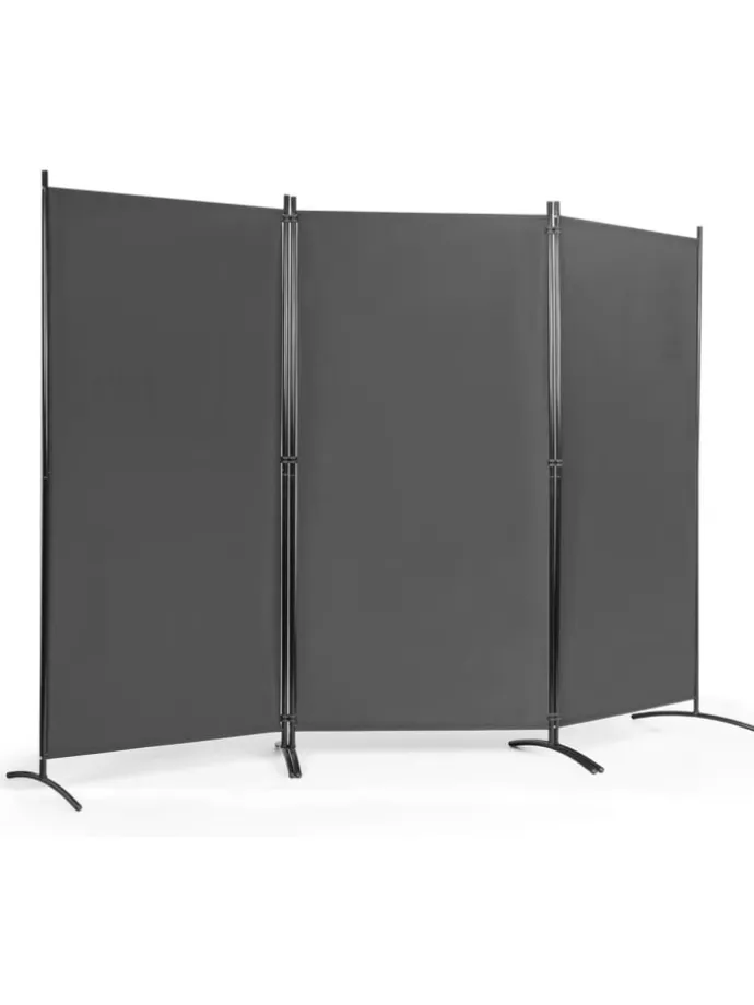 Raumteiler 3 tlg. in Grau