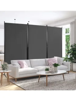 Raumteiler 3 tlg. in Grau