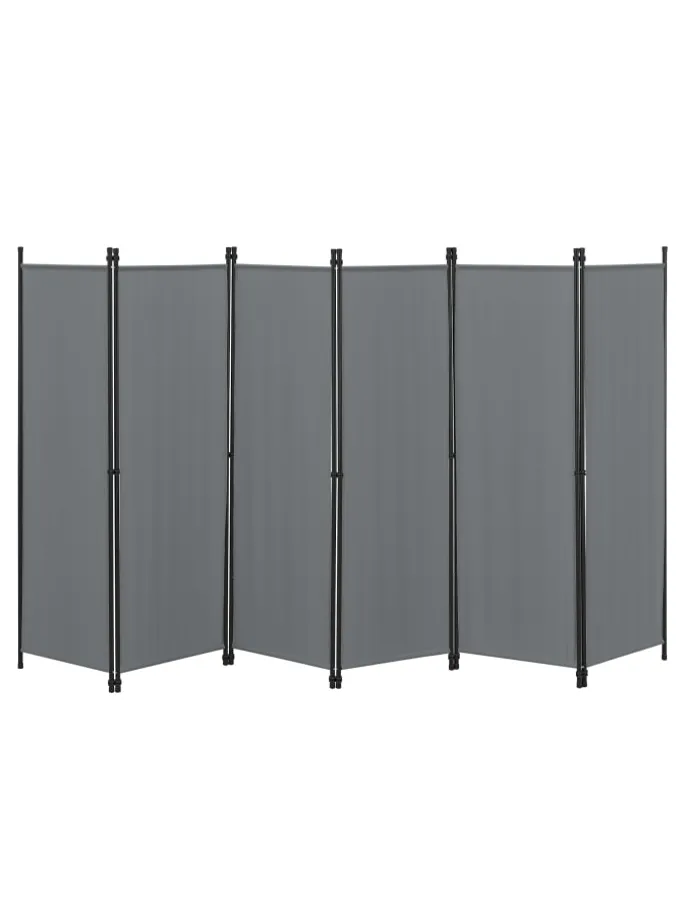 Raumteiler Huesca - 6-teilig in Grau (H)171cm (B)300cm