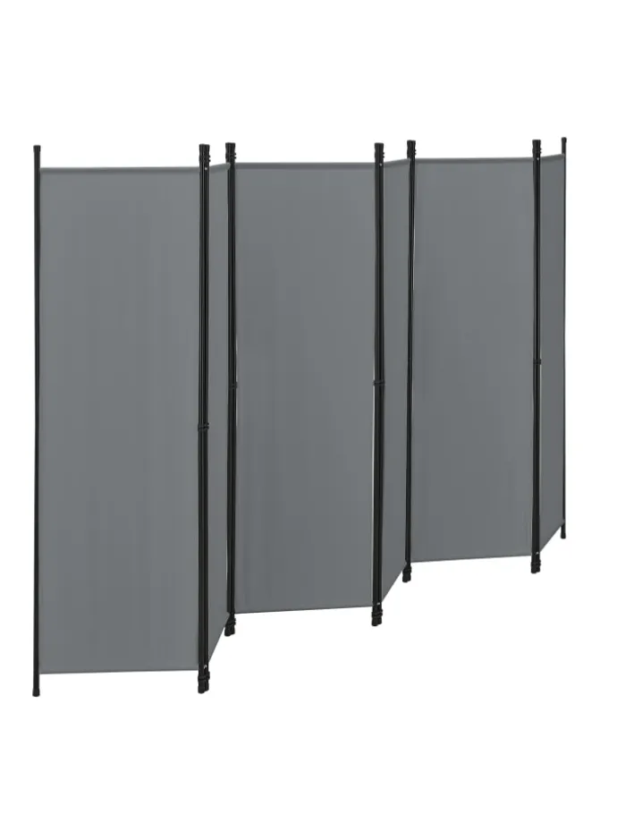Raumteiler Huesca - 6-teilig in Grau (H)171cm (B)300cm