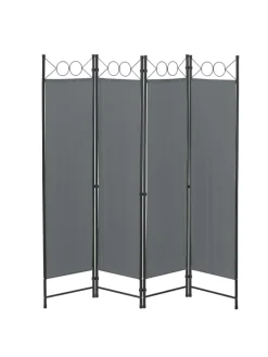 Raumteiler Saragossa 4-teilig in Grau (H)171cm (B)160cm