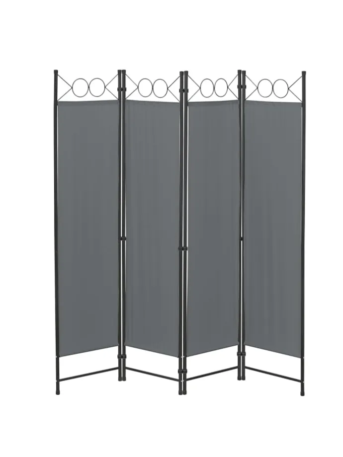 Raumteiler Saragossa 4-teilig in Grau (H)171cm (B)160cm