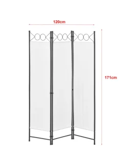 Raumteiler Saragossa 3-teilig in Beige (H)171cm (B)120cm