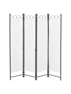 Raumteiler Saragossa 4-teilig in Weiß (H)171cm (B)160cm