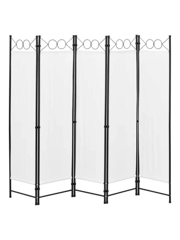 Raumteiler Saragossa 5-teilig in Weiß (H)171cm (B)200cm