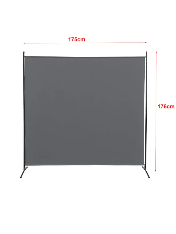 Raumteiler Tarazona in Grau (H)176cm (B)175cm