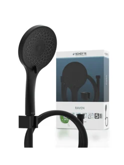 RAVEN Handbrause-Set, Schwarz matt