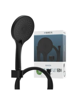 RAVEN Handbrause-Set, Schwarz matt