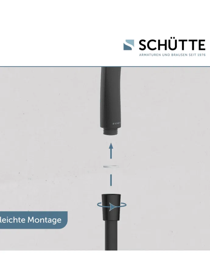 RAVEN Handbrause-Set, Schwarz matt