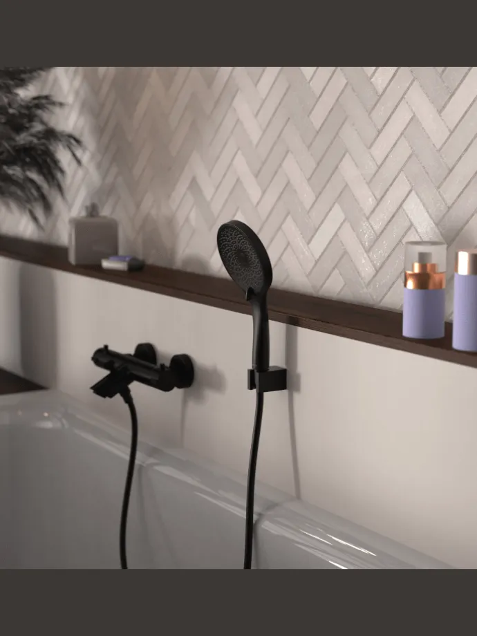 RAVEN Handbrause-Set, Schwarz matt