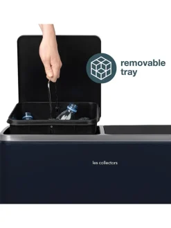 Recycling-Mülleimer in Dunkelblau - 60 l