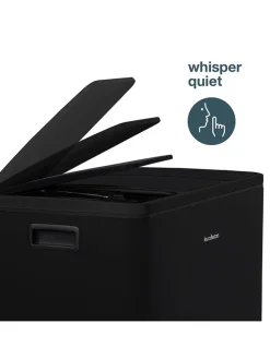 Recycling-Mülleimer in Schwarz - 54 l