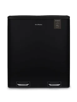 Recycling-Mülleimer in Schwarz - 60 l