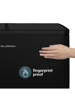 Recycling-Mülleimer in Schwarz - 60 l