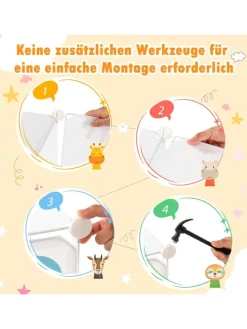 Regalsystem mit 8 Würfeln in Weiß