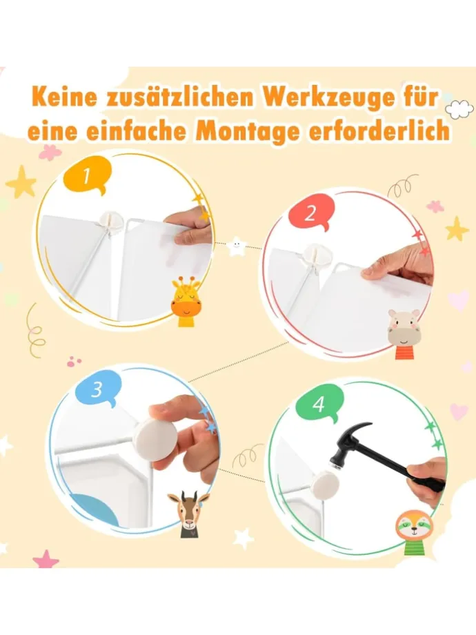 Regalsystem mit 8 Würfeln in Weiß