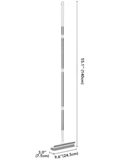 Reinigungsbürste in Grau - (L)140 x (B)24,5 cm