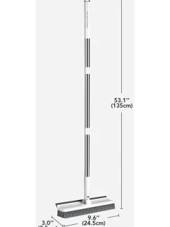 Reinigungsbürste in Weiß/ Grau - (H)135 cm