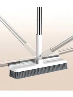 Reinigungsbürste in Weiß/ Grau - (H)135 cm