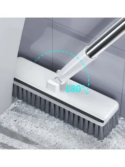 Reinigungsbürste in Weiß/ Grau - (H)135 cm