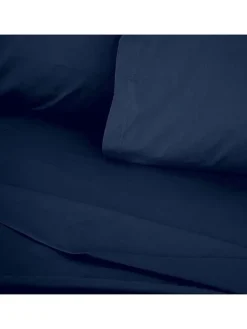 Renforcè-Bettbezug in Dunkelblau