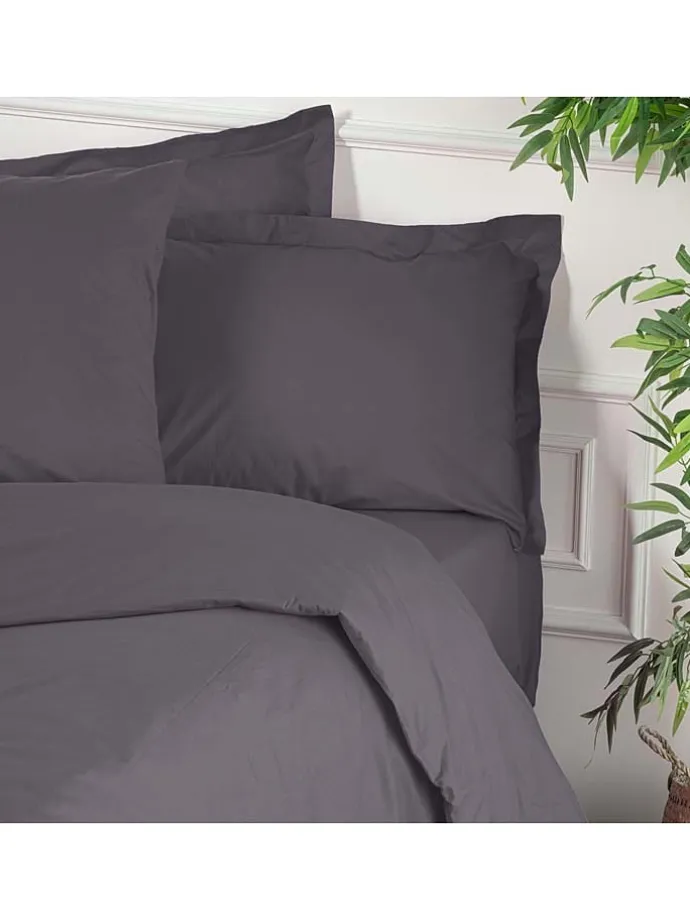 Renforcè-Bettbezug in Dunkelgrau