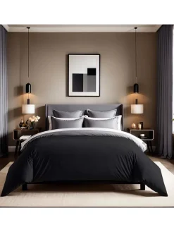 Renforcè-Bettbezug in Schwarz