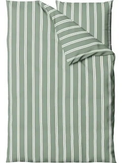 Renforcé-Bettwäsche-Set "Colorado" in Grün/ Weiß