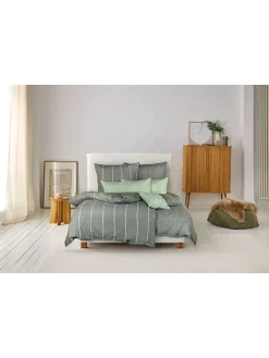 Renforcé-Bettwäsche-Set "Harp" in Anthrazit