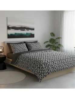 Renforcé-Bettwäsche-Set in Anthrazit