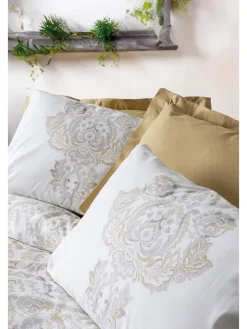 Renforcé-Bettwäsche-Set in Beige