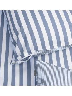 Renforcé-Bettwäsche-Set in Hellblau/ Weiß