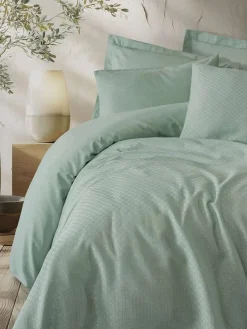 Renforcé-Bettwäsche-Set in Mint