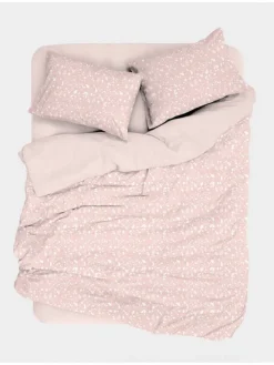 Renforcé-Bettwäsche-Set in Rosa
