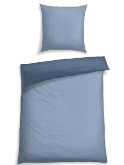 Renforcé-Bettwäsche-Set "Silva" in Blau