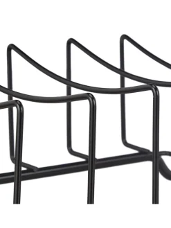 Rippchenhalter in Schwarz