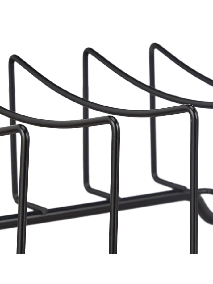 Rippchenhalter in Schwarz