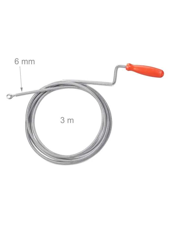 Rohrreinigungsspirale in Silber - (L)3 m